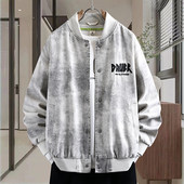 新款 美式 休闲外套纯棉水洗牛仔棒球服2026春秋季 刺绣潮牌夹克外套