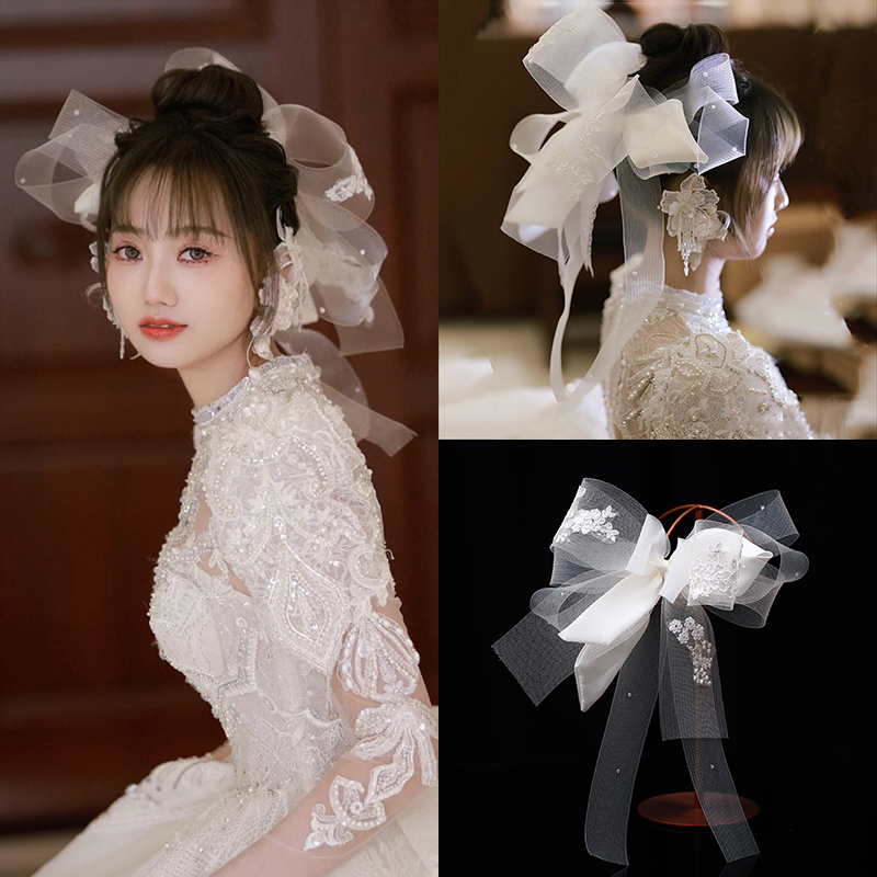 发带发夹布艺纱网日韩森系超仙美