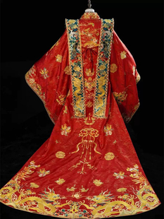 【出租】遇囍来金缕凤仪礼汉服婚服明制拖尾大袖衫盘金绣传统婚