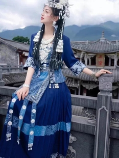 出租苗族服饰少数民族服装女云南特色贵州侗族苗家服饰苗疆裙子