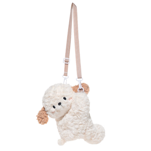 捉趣伯尔尼小狗可爱毛绒绒小包百搭玩偶公仔单肩斜挎女生小众包包