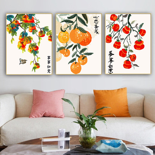 数字油画diy手工填充涂色中式