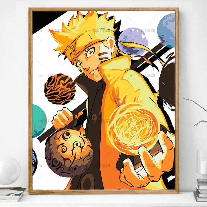 火影忍者画画diy数字油画