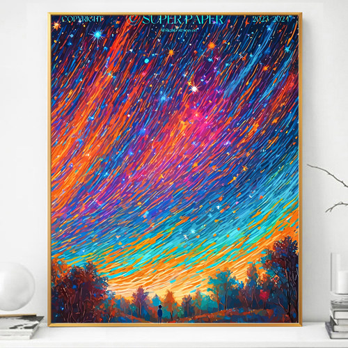涂鸦彩板风景油画diy手绘装饰