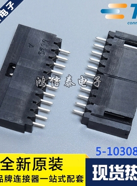 AMP/TE连接器 5-103080-9 针座11P 2.54mm间距 原装现货 一个起拍