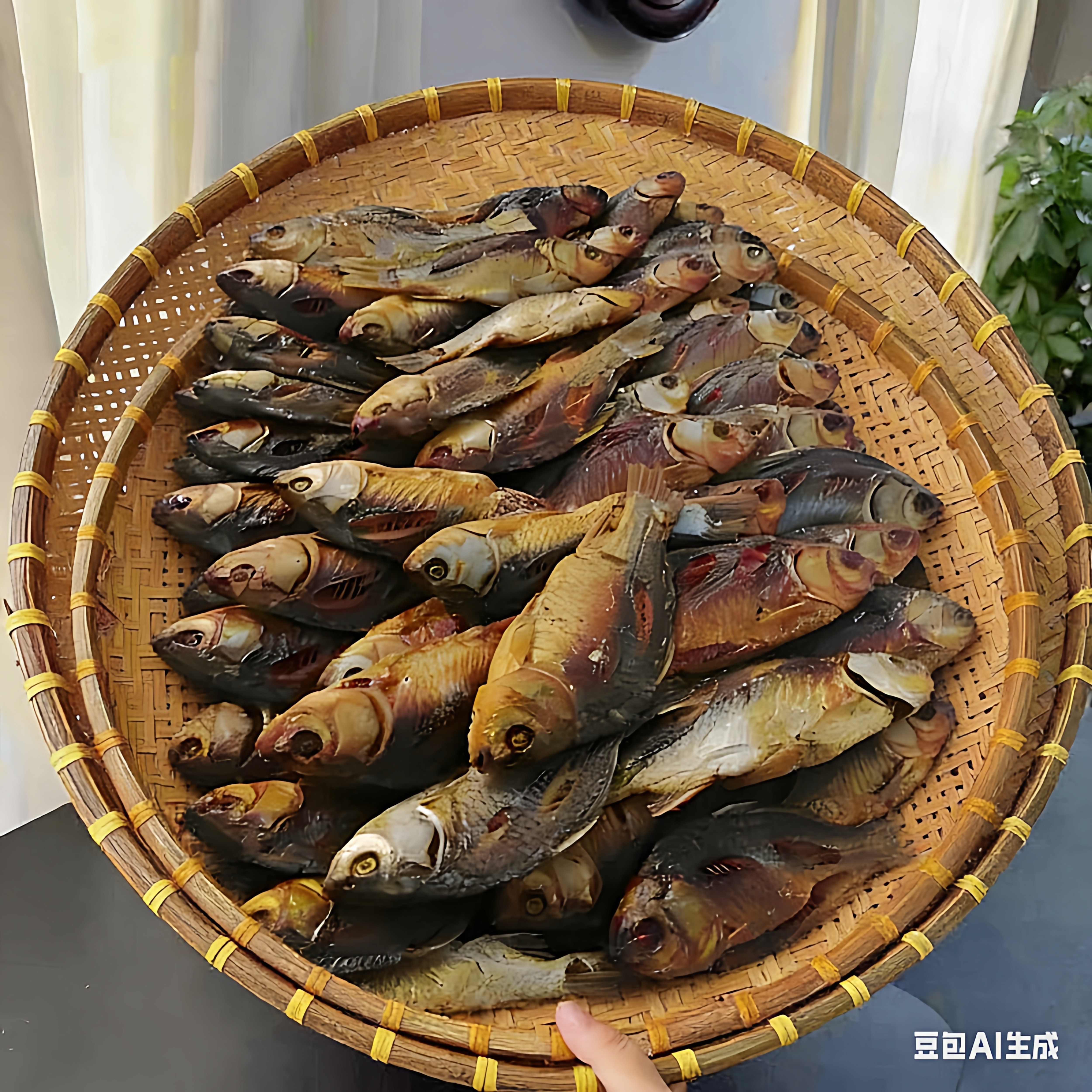 温州泰顺淡水炭烤小鲫鱼干16/17条500g