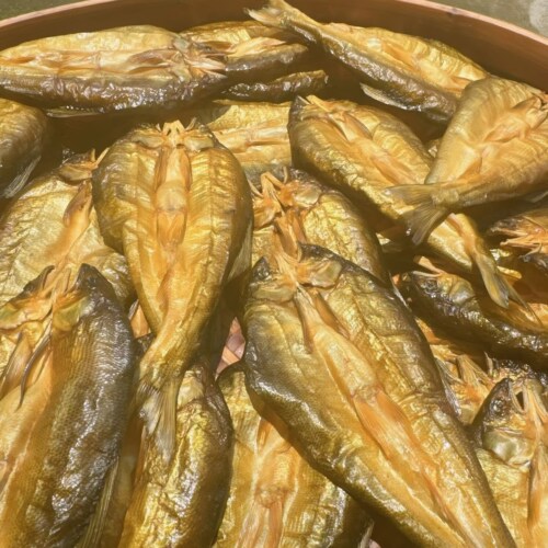温州泰顺锅焙炭烤米糠熏制开片香鱼干〈18--22〉条500g