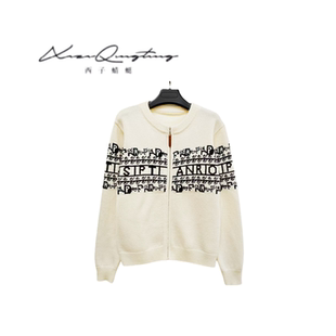 【花花推荐】2025冬季新款字母拼色针织衫XZ45214