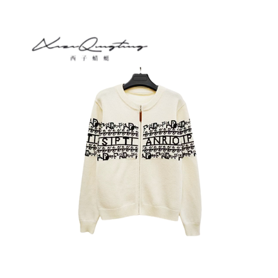 【花花推荐】2025冬季新款字母拼色针织衫XZ45214