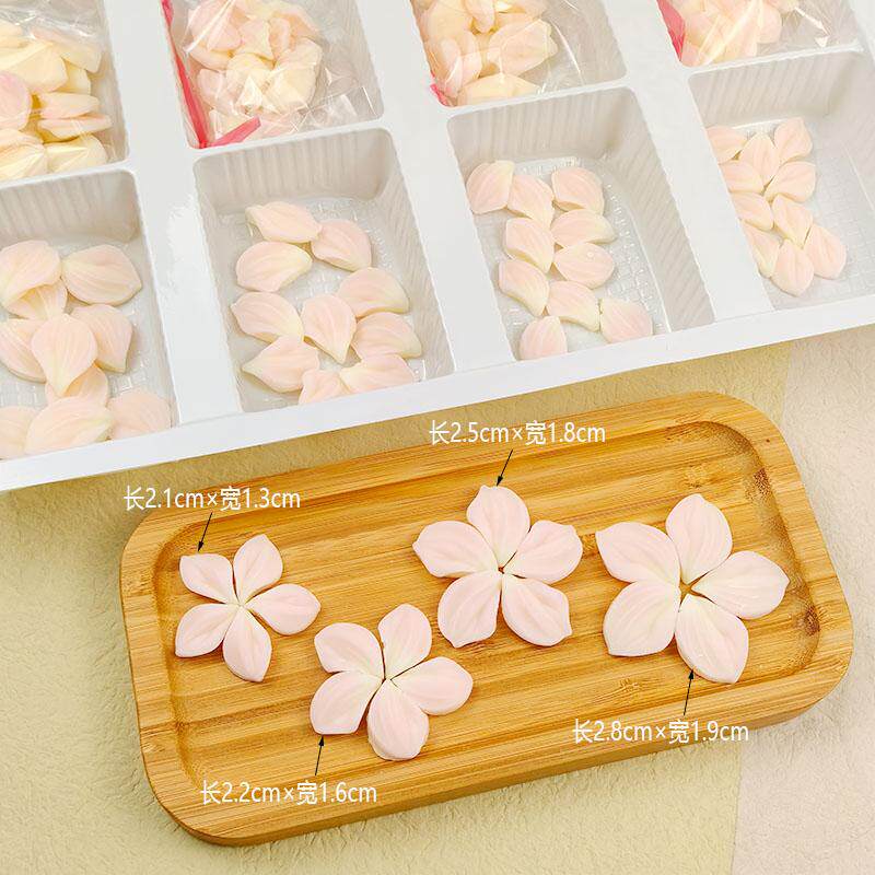 巧克力硅胶刮刀花瓣格桑花郁金香叶子成品蛋糕装饰烘焙摆件配件