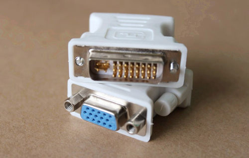 DVI-D转VGA高清转换头24+5