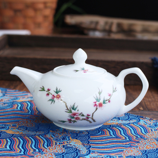 功夫茶具套装 红叶陶瓷景德镇珐琅彩中式 家用公道杯茶壶品茗杯送礼