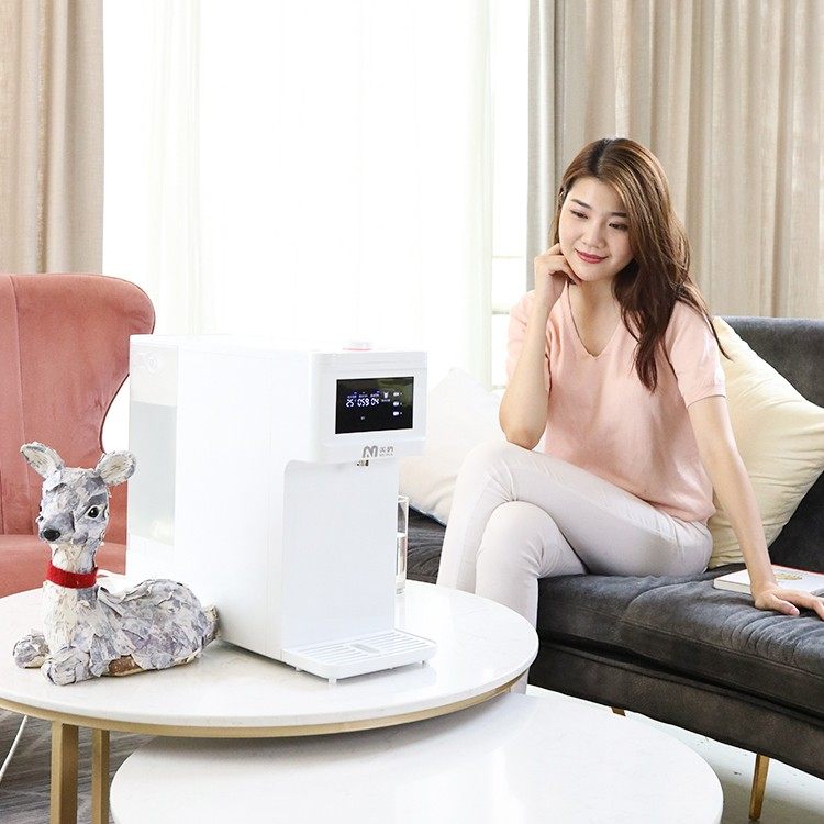 美呐厨房电器大白净水机直饮水加热一体机商务免安装RO反渗透复合