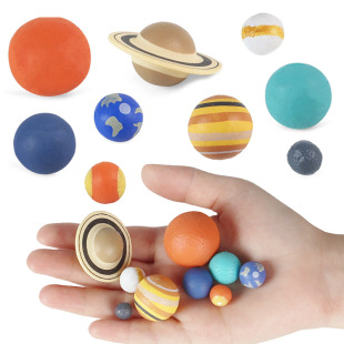 八大行星模型太阳系3D地球木星火星土星环迷你星球认知启蒙教具