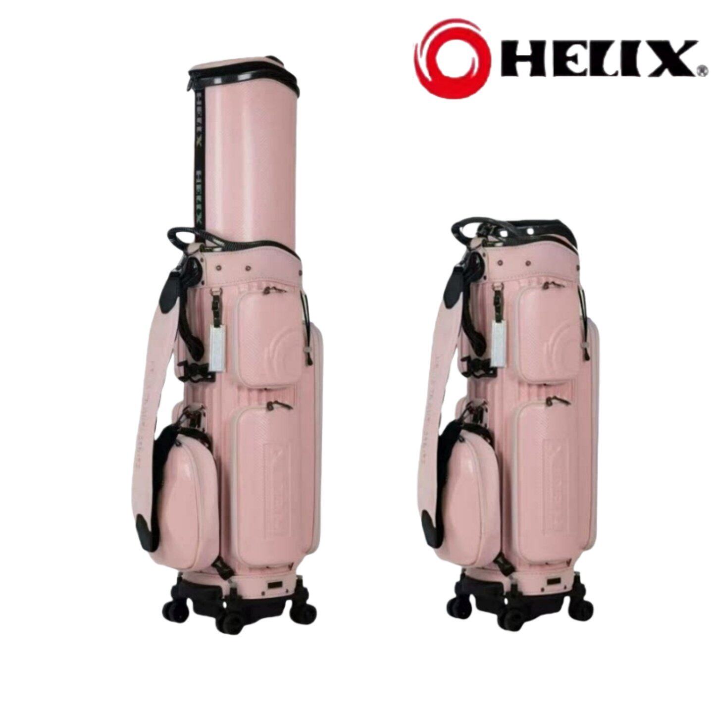 HELIX喜力克斯高尔夫航空托运球包硬壳防水抗压限量粉男女士球包