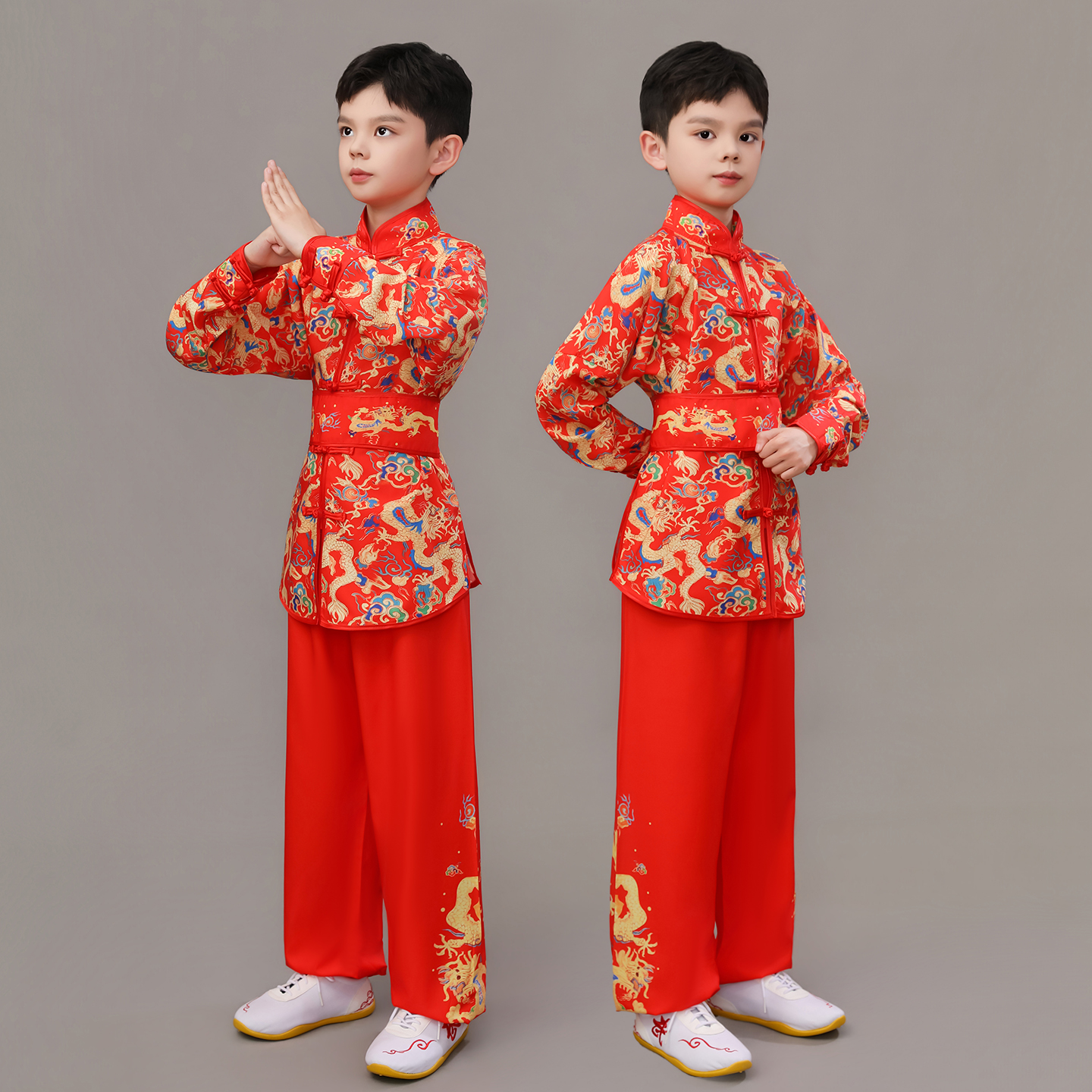 男女童武术演出服儿童功夫训练