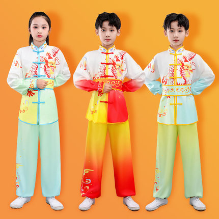 六一儿童武术表演服中国风男女童运动会幼儿园武馆练武比赛演出服