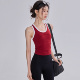 运动背心女带胸垫收腰外穿美背瑜伽服内衣显瘦无袖 普拉提健身上衣