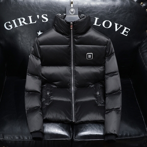 2025冬季新款90%白鸭绒立领亮面羽绒服 钱塘6011-6637 P320 沙发,男装羽绒服,钱塘6011