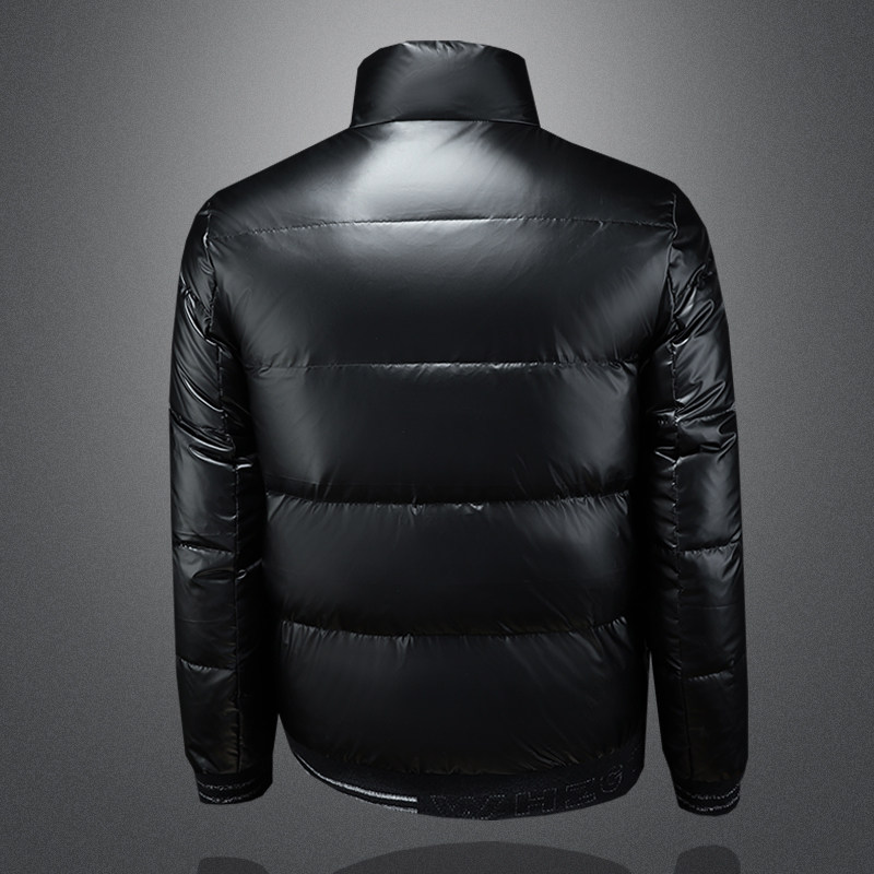 2025冬季新款90%白鸭绒立领亮面羽绒服钱塘6011-6636P320镂空,男装羽绒服,钱塘6011