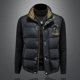 2025冬季新款90%白鸭绒羽绒马甲Y9951P285镂空黑，男装羽绒服，钱塘6011