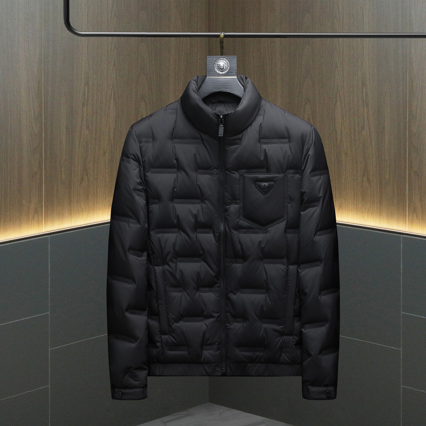 2025冬季新款90%白鸭绒翻领暗花羽绒服钱塘6011-6966P300沙发,男装羽绒服,钱塘6011