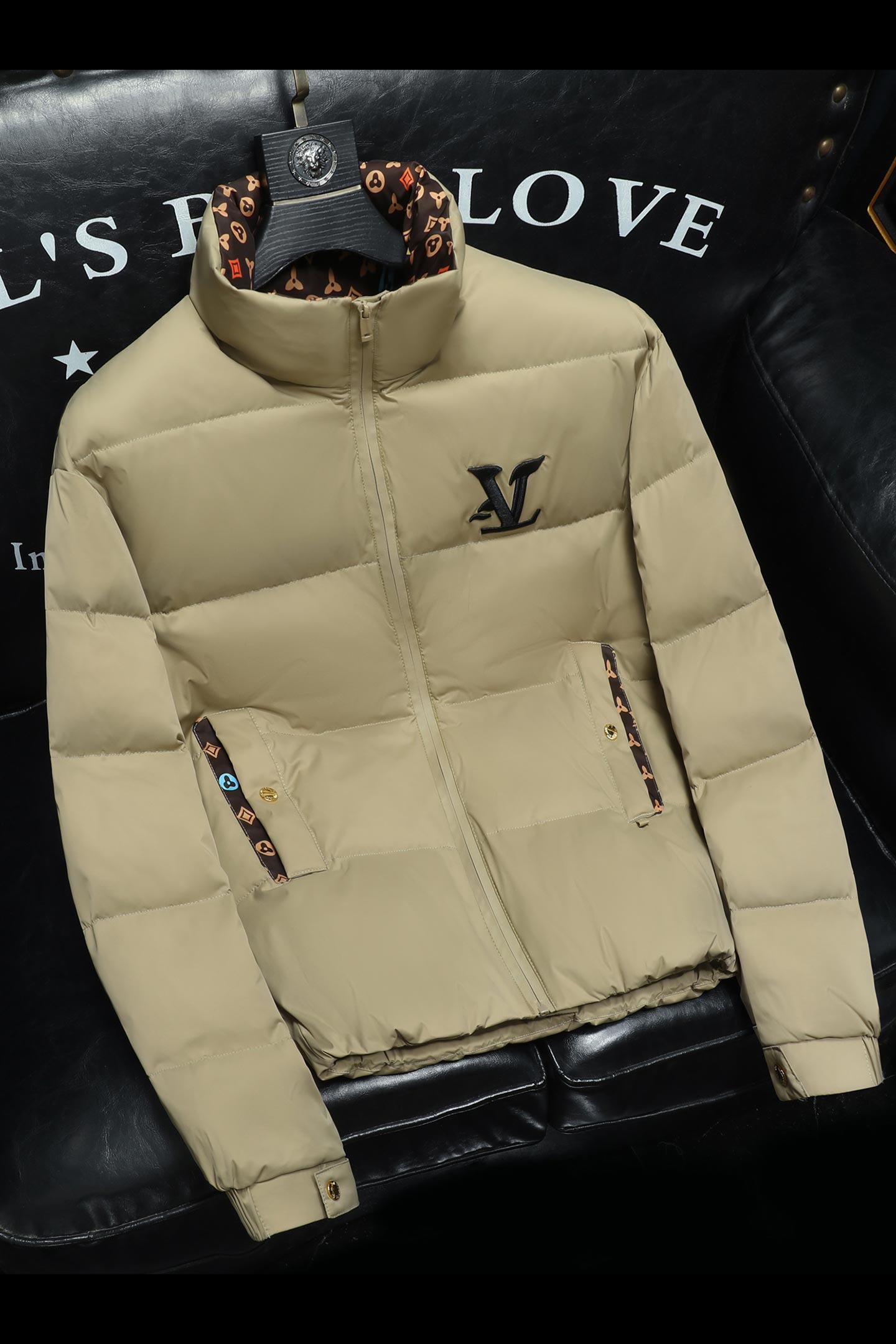 2025冬季新款90%白鸭绒立领提花羽绒服钱塘6011-6650P335沙发,男装羽绒服,钱塘6011