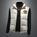 2025冬季新款90%白鸭绒羽绒马甲Y9952P295镂空黑，男装羽绒服，钱塘6011