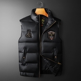 2025冬季新款高品质90%白鸭绒羽绒马甲9910P265平铺黑，男装羽绒服，钱塘6011