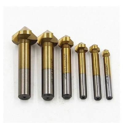 6Pcs 6.3-20.5mm Chamfering End Mill Cutter 3 Flute Round