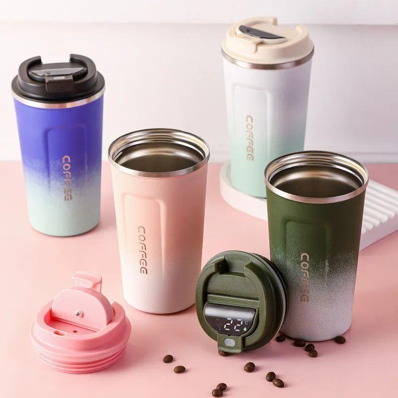 Stainless Steel Tumbler Coffee Mug Smart Travel Cup Temperat