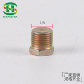 汽配堵头液压过渡铁堵头油管闷头油塞外六角外丝堵头12