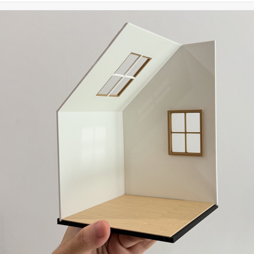 12分OB11带天窗阁楼娃屋