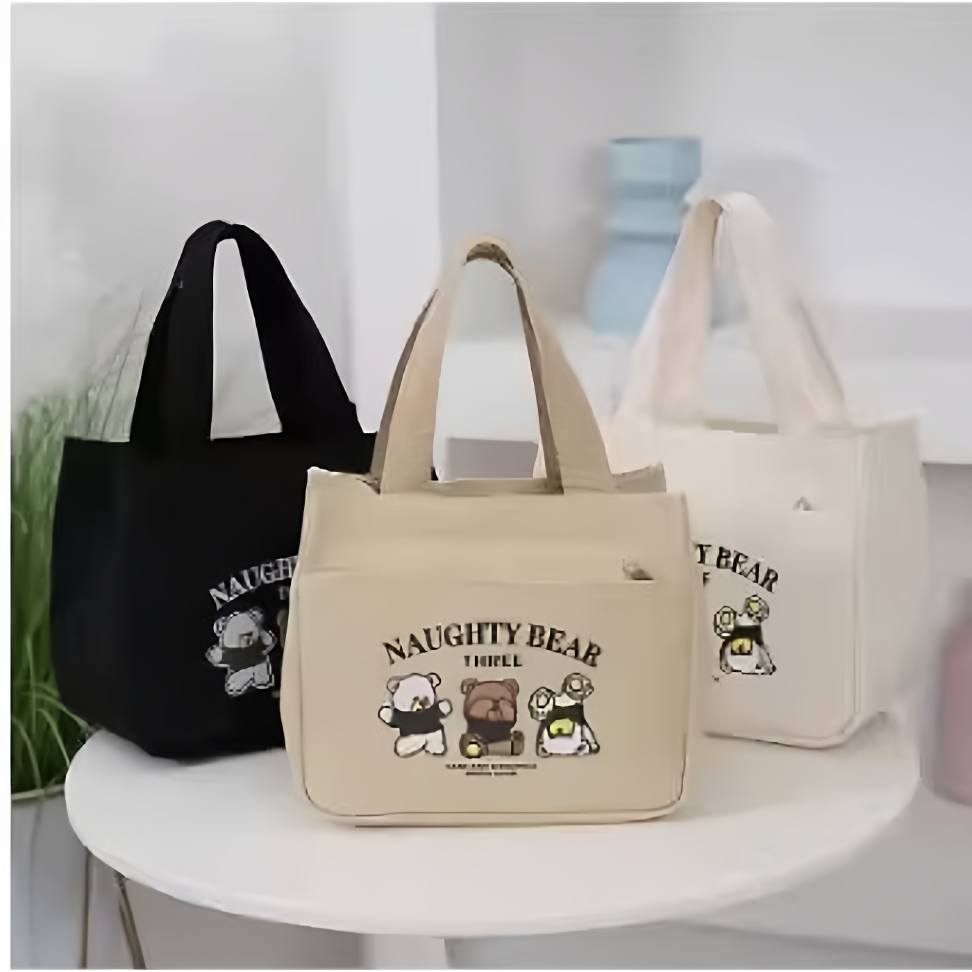 帆布手提包小巧百搭便当包