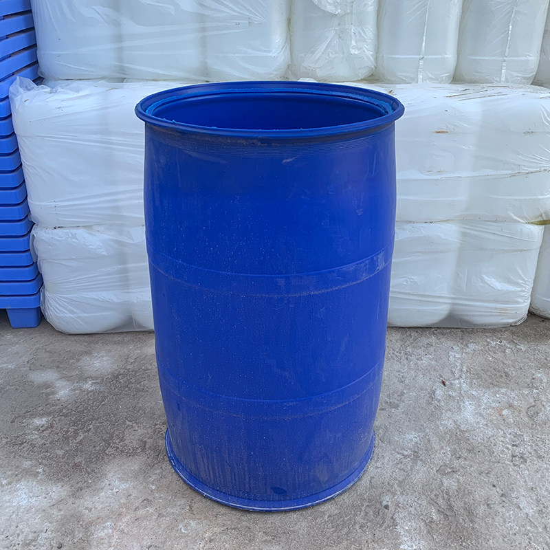 旧化工塑料桶加厚200l升旧200升油桶柴油桶大口法兰桶废液大胶i.