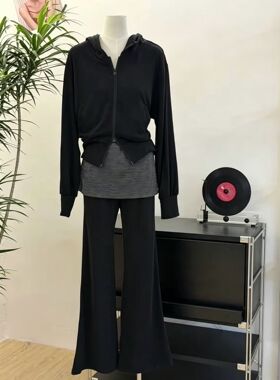 2026早秋新款女装连帽卫衣外套+休闲裤套装两件套显瘦