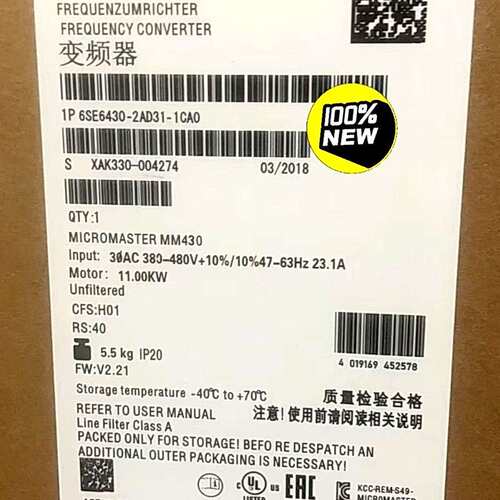 [议价可修]6SE6430-2AD31-1CA0全新MM430变频