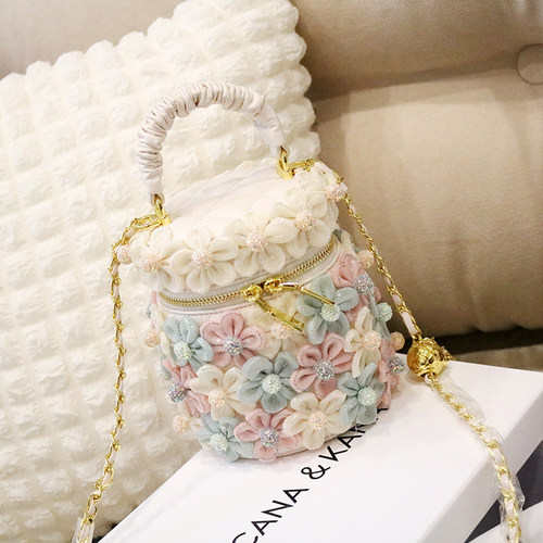 小水桶包单肩手提斜挎洋气链条包