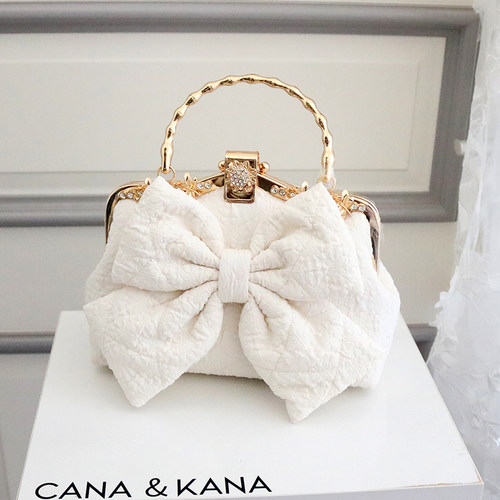 新款泡芙蝴蝶包包女单肩手提斜挎