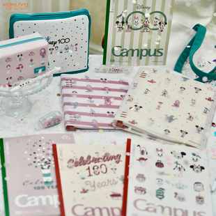 日本KOKUYO国誉迪士尼萌趣庆典限定笔袋包中包活页本笔记本中性笔