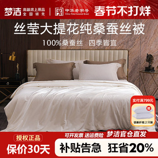梦洁蚕丝被100桑蚕丝子母被子被芯二合一冬被厚被春秋被248x2.48