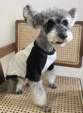 马尔济斯狗狗衣服宠物猫咪衣服秋冬款休闲潮牌泰迪比熊博美防掉毛