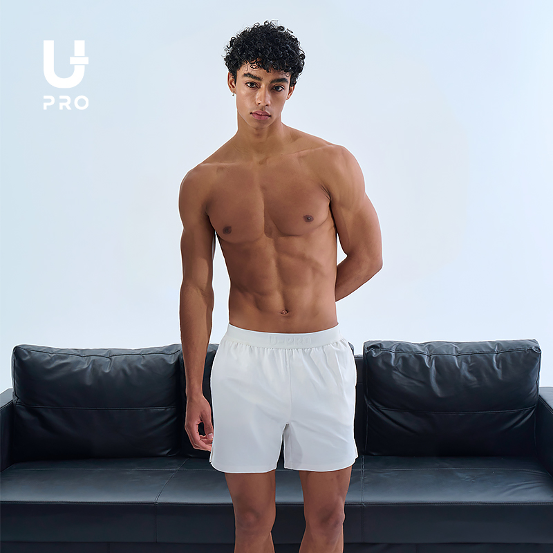 UPRO尤璞运动短裤罗马布凉感透气短裤upro健身短裤五分裤居家裤