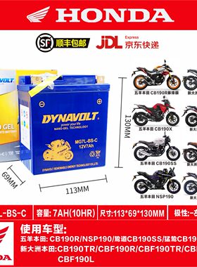 适用本田190全电瓶猛狮公司直发