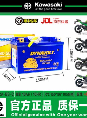 川崎ZX-6R/636/ZX-9RER6N ER6F ER-6F ER650F 08-22电瓶蓄电池