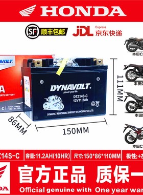 适用本田CBR1100黑鸟 VFR1200F  VFR1200FD猛狮原厂正品电瓶