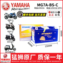 雅马哈凌鹰迅鹰丽鹰巡鹰尚领125踏板摩托车电瓶免维护蓄电池12V