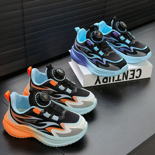 芭芭鸭男儿童运动鞋2026春季新款百搭透气休闲鞋男童超轻跑步鞋子