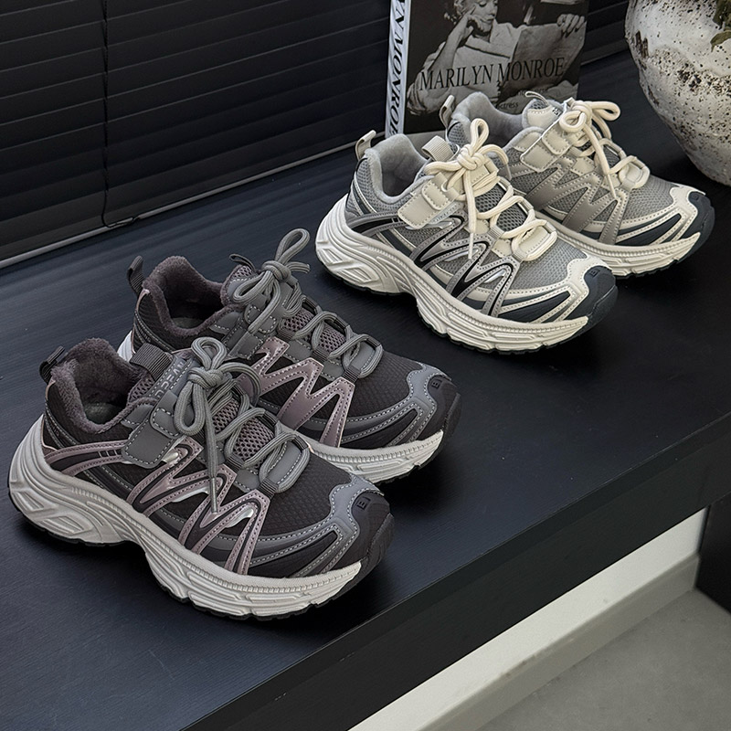 北院同学加绒儿童运动鞋2025冬保暖男童二棉鞋软底休闲女童跑步鞋