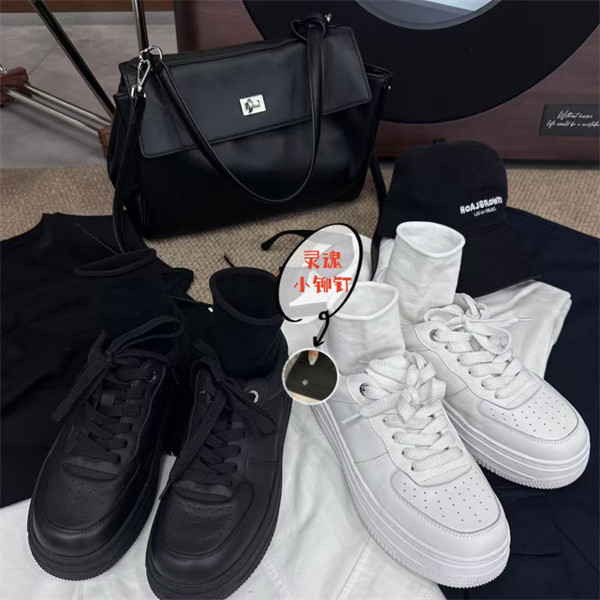 棒球队长真皮一号大白鞋板鞋女2025秋新款百搭透气休闲鞋学生板鞋